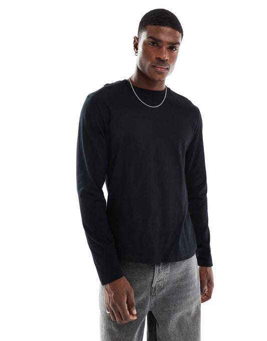Essential Long Sleeve Crew Neck T-Shirt