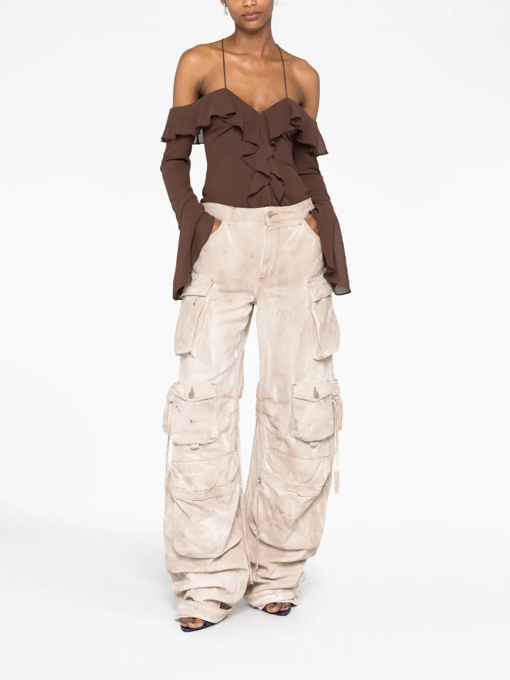 Fern Wide-Leg Cargo Jeans