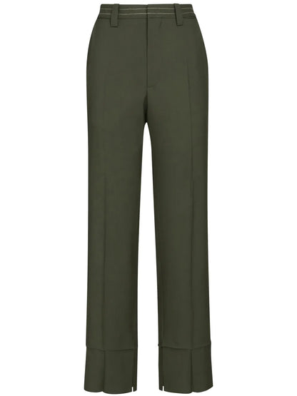 Straight-Leg Tailored Trousers