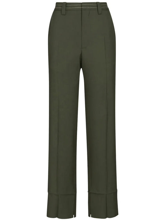 Straight-Leg Tailored Trousers