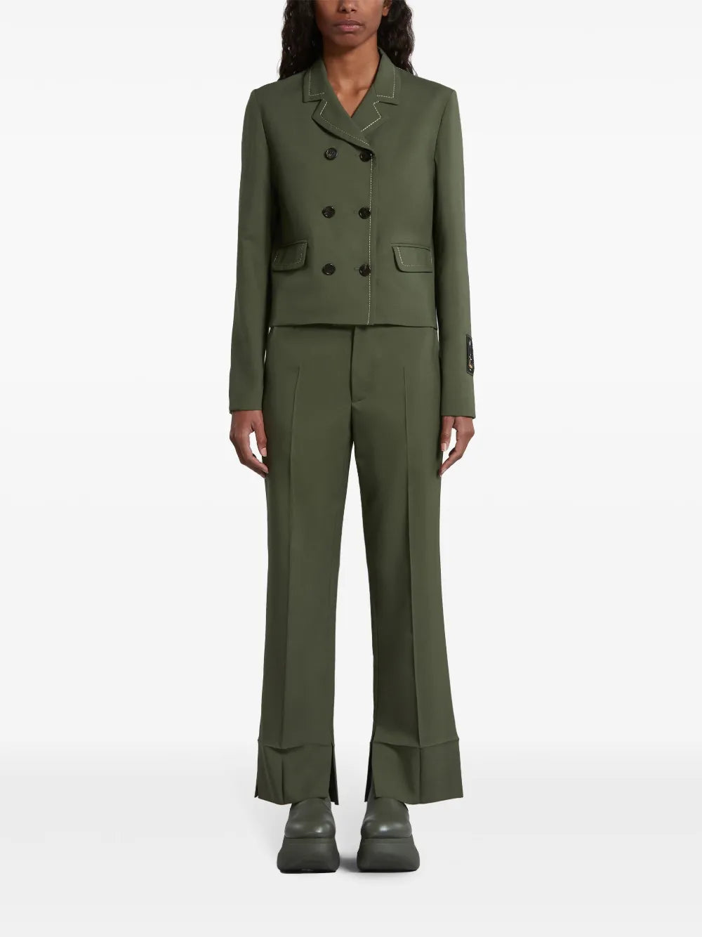 Straight-Leg Tailored Trousers