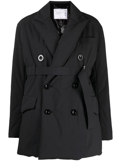 Double-Breasted Padded Trench Coat