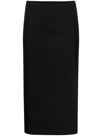 High-Waisted Midi Skirt