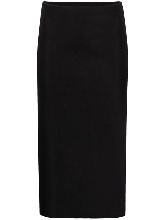 High-Waisted Midi Skirt