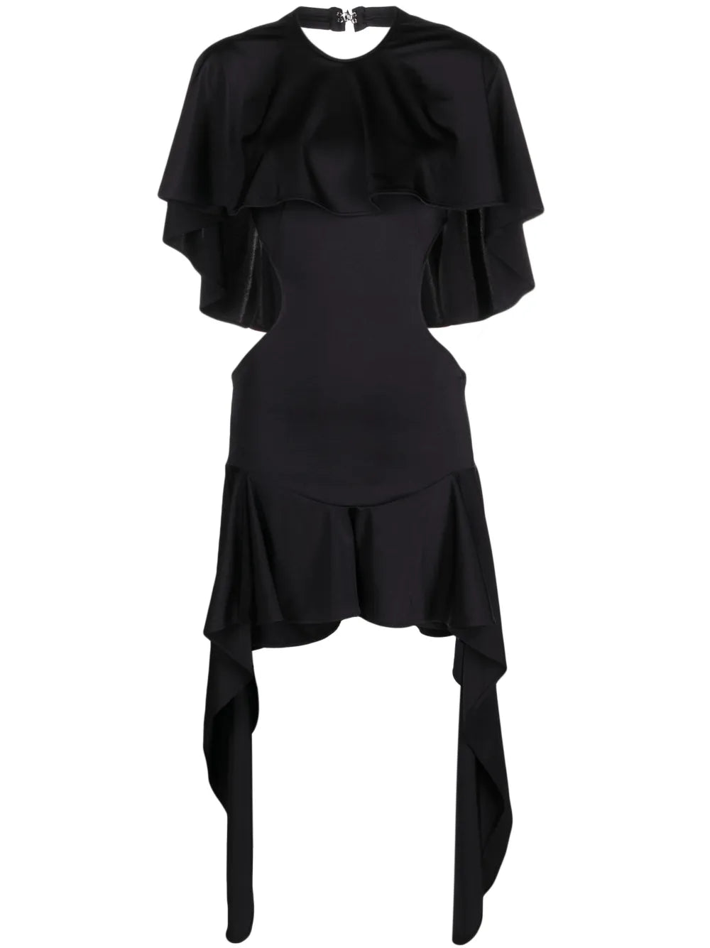 Airi Cape-Effect Cut-Out Minidress