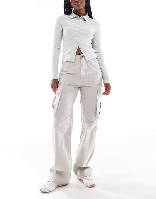 Straight Leg Cargo Trousers