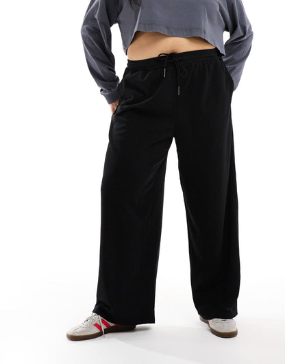 Curve Drawstring Wide Leg Trousers