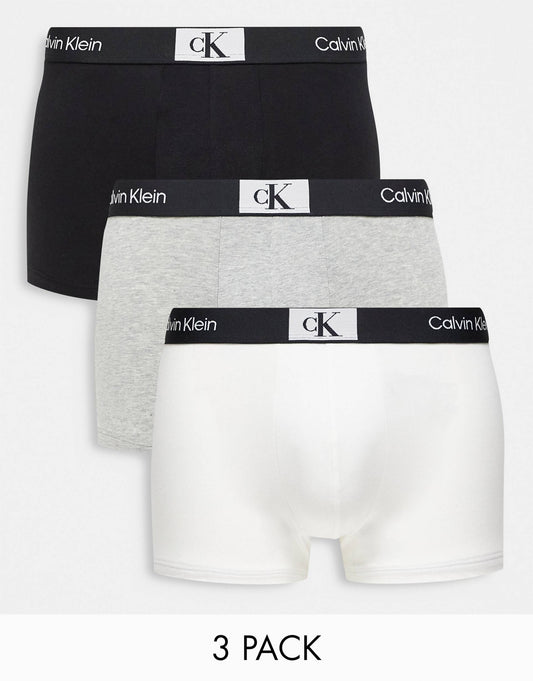 Ck 96 3 Pack Cotton Trunks