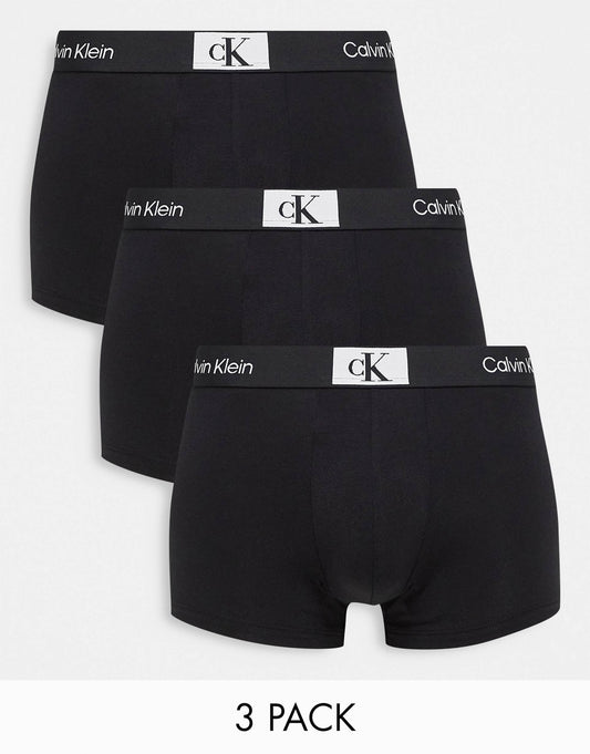 Ck 96 3 Pack Cotton Trunks