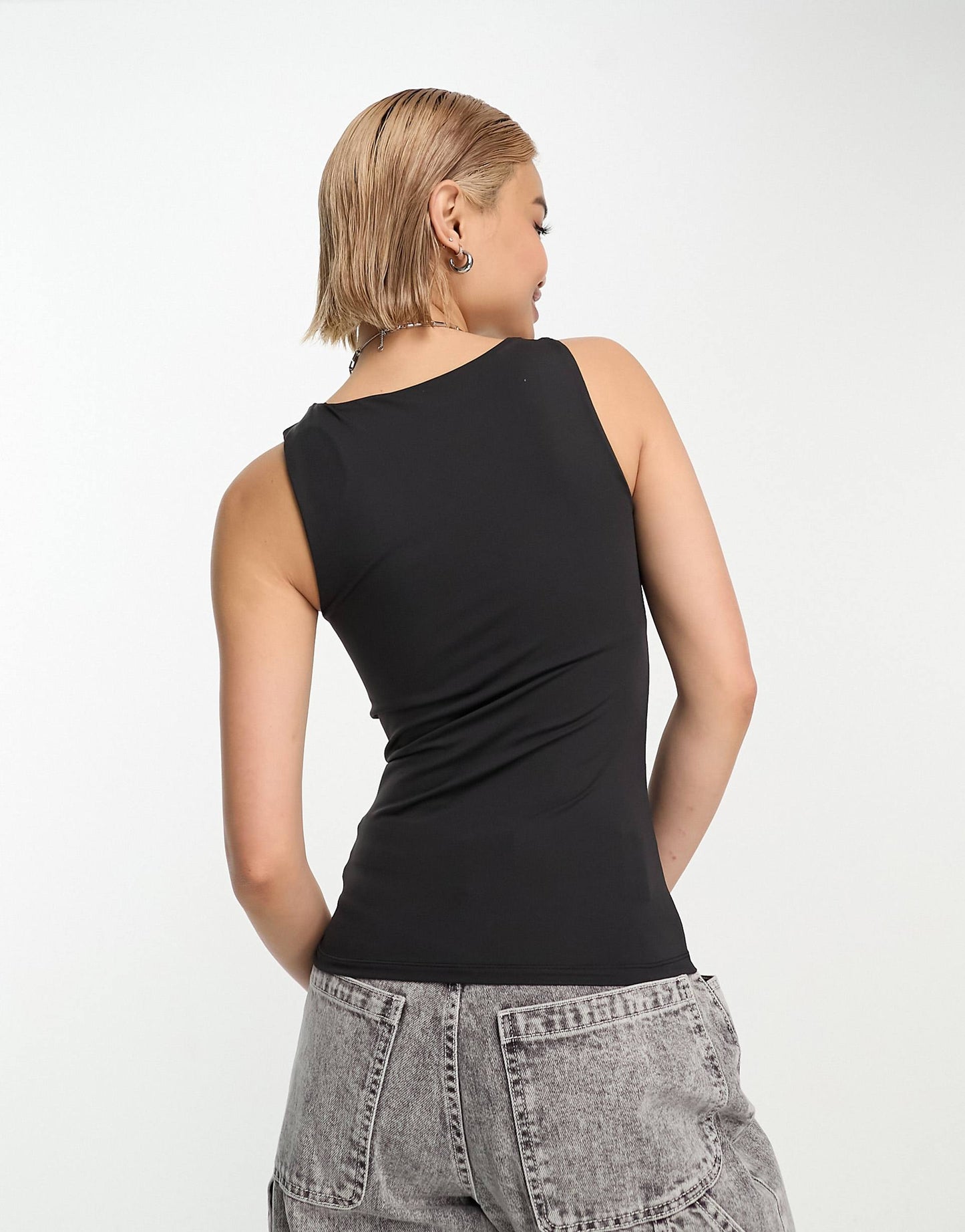 Reversible Seamless Square Neck Vest Top