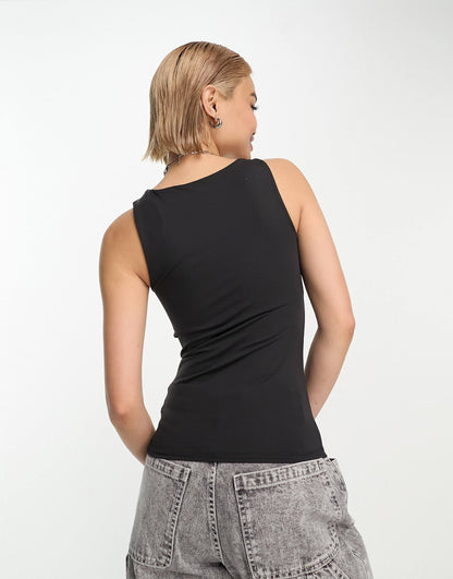 Reversible Seamless Square Neck Vest Top