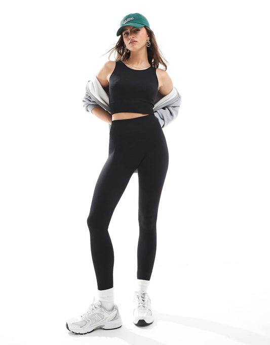 High Waisted Seamless Leggings Co-Ord
