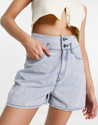 High Waisted Denim Shorts