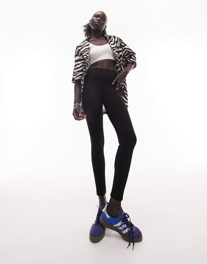 Petite Full Length Heavyweight Legging With Deep Waistband