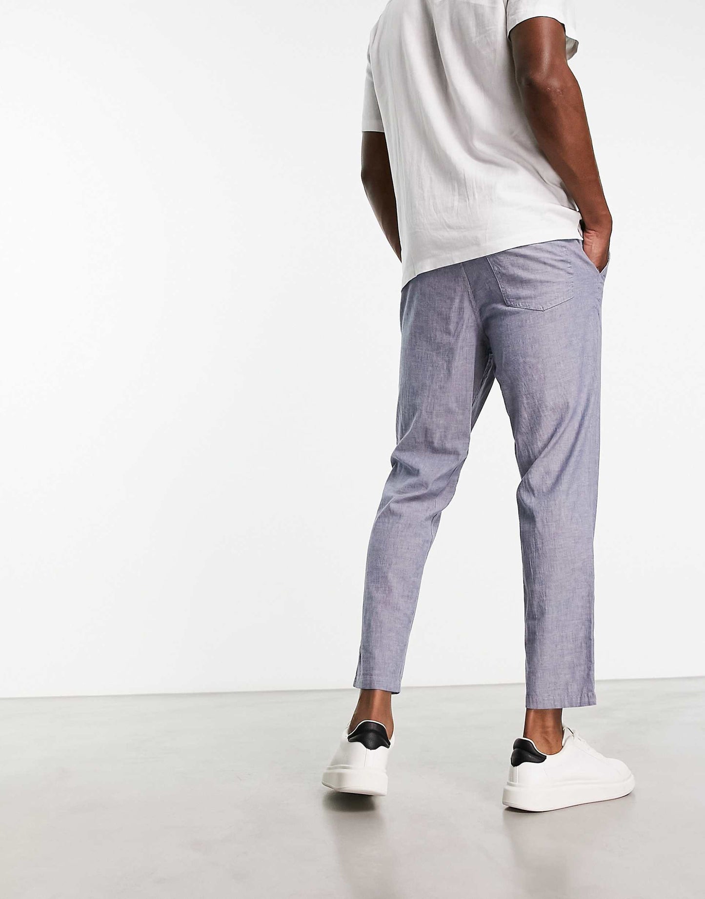 Intelligence Drawstring Linen Mix Trouser