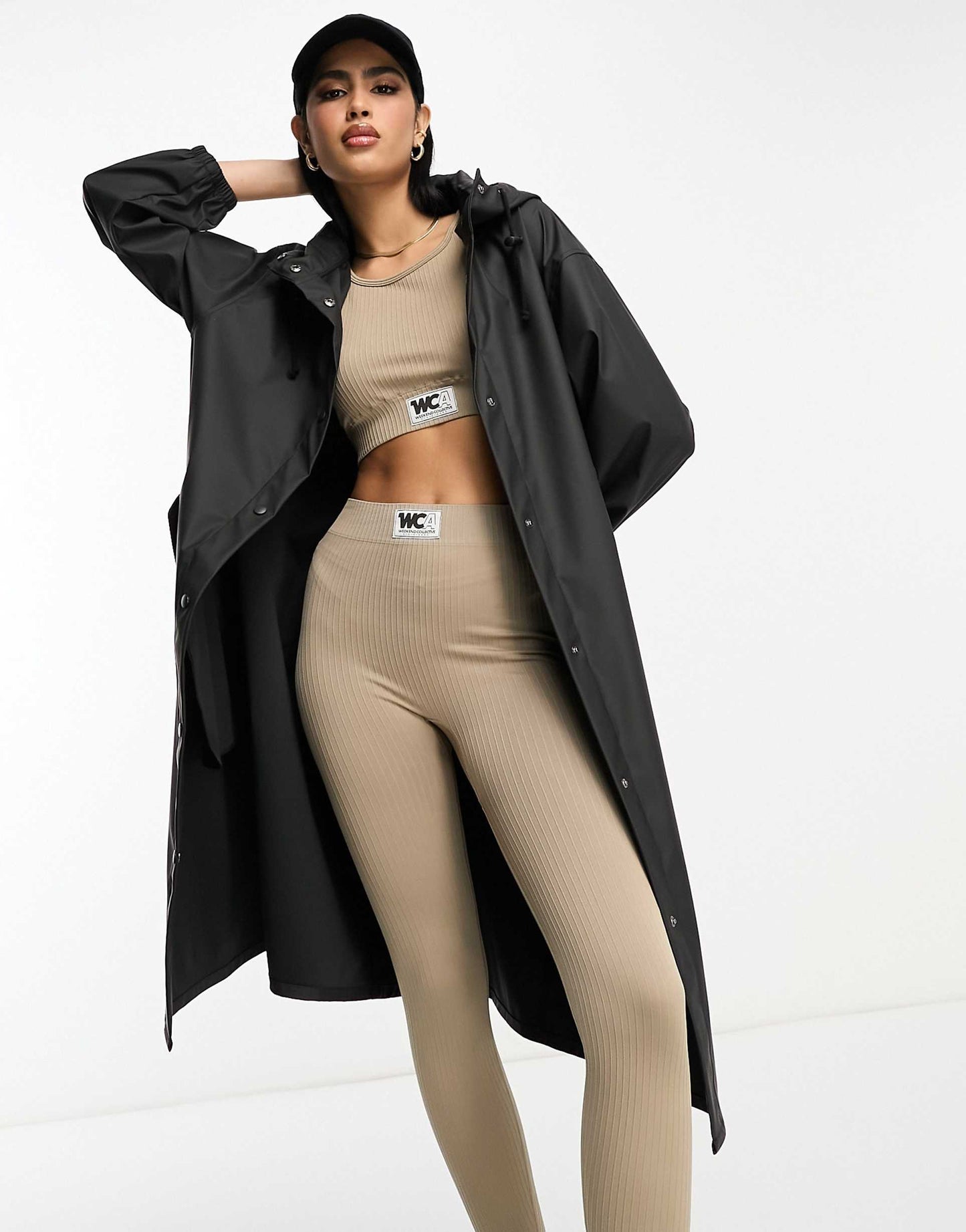 Rubberised Rain Parka Coat