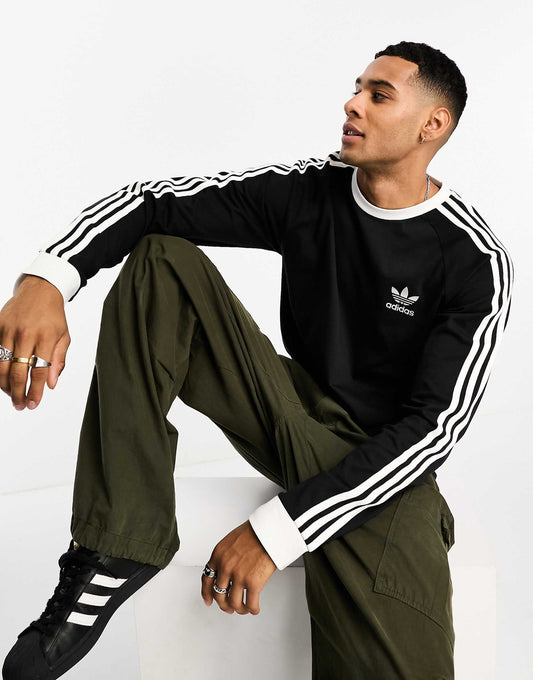Originals 3-Stipe Long Sleeve T-Shirt