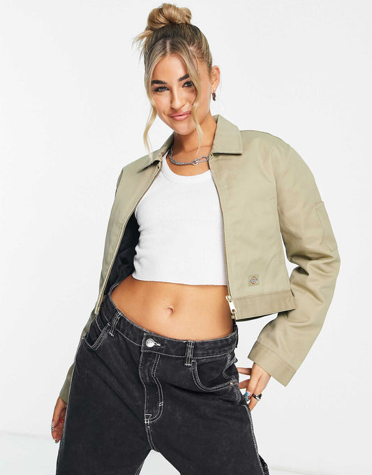 Lined Eisenhower Cropped Jacket