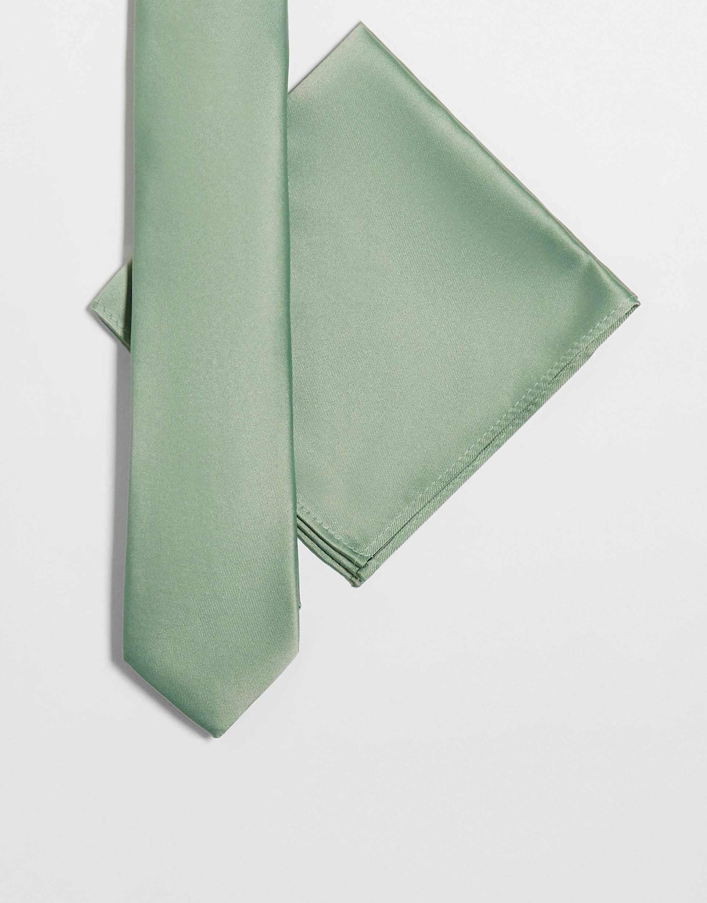 Satin Slim Tie And Pocket Square