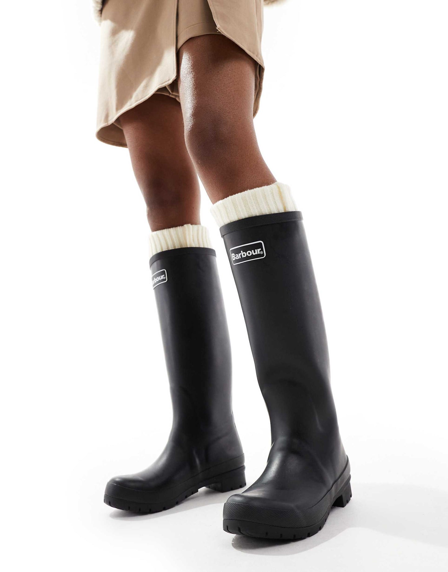 Abbey Wellington Boot With Logo Detail