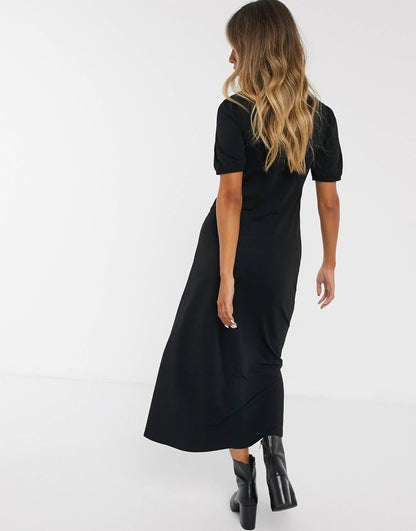 Ultimate Midi Tea Dress With Collar