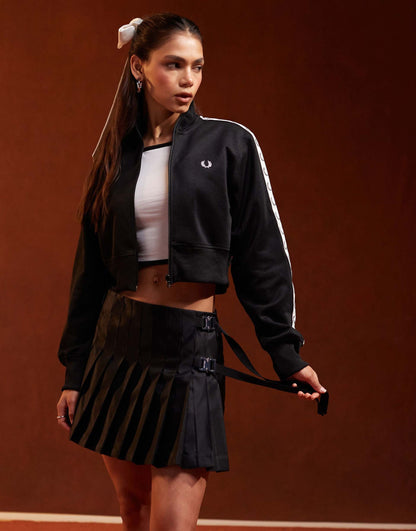 Cropped Taped Track Jacket