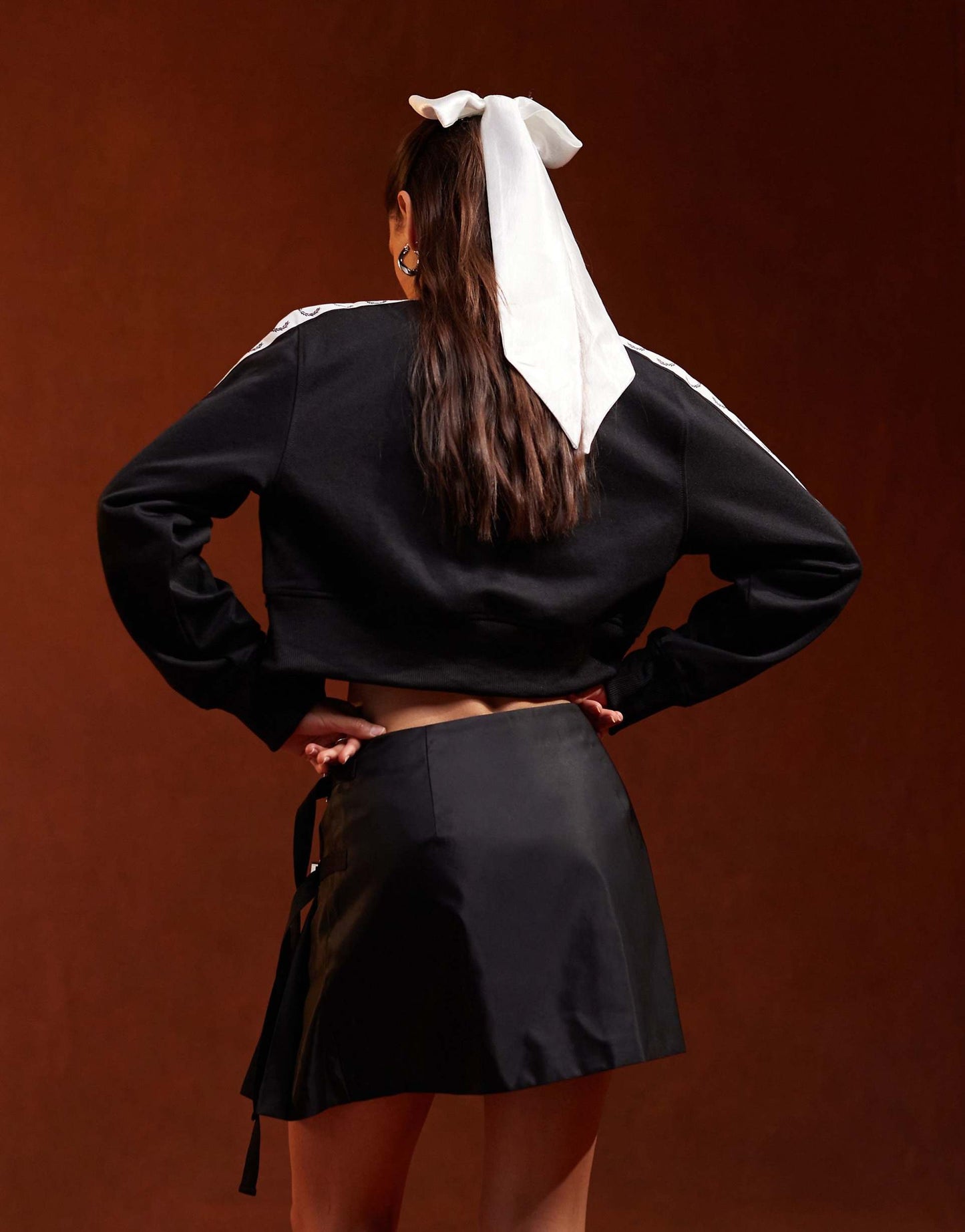 Cropped Taped Track Jacket