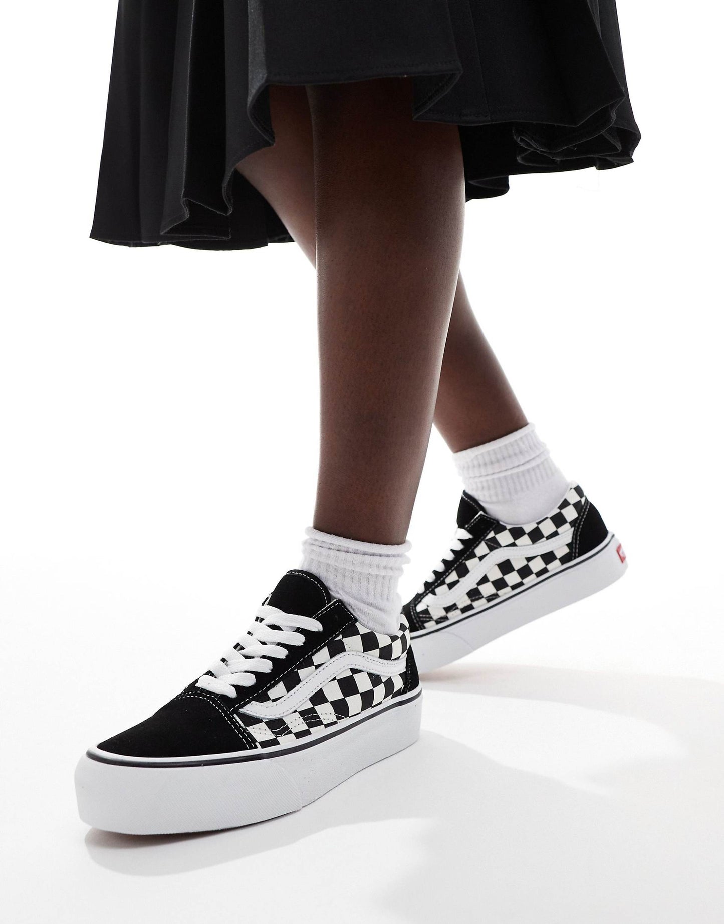 Checkerboard Old Skool Platform Trainers
