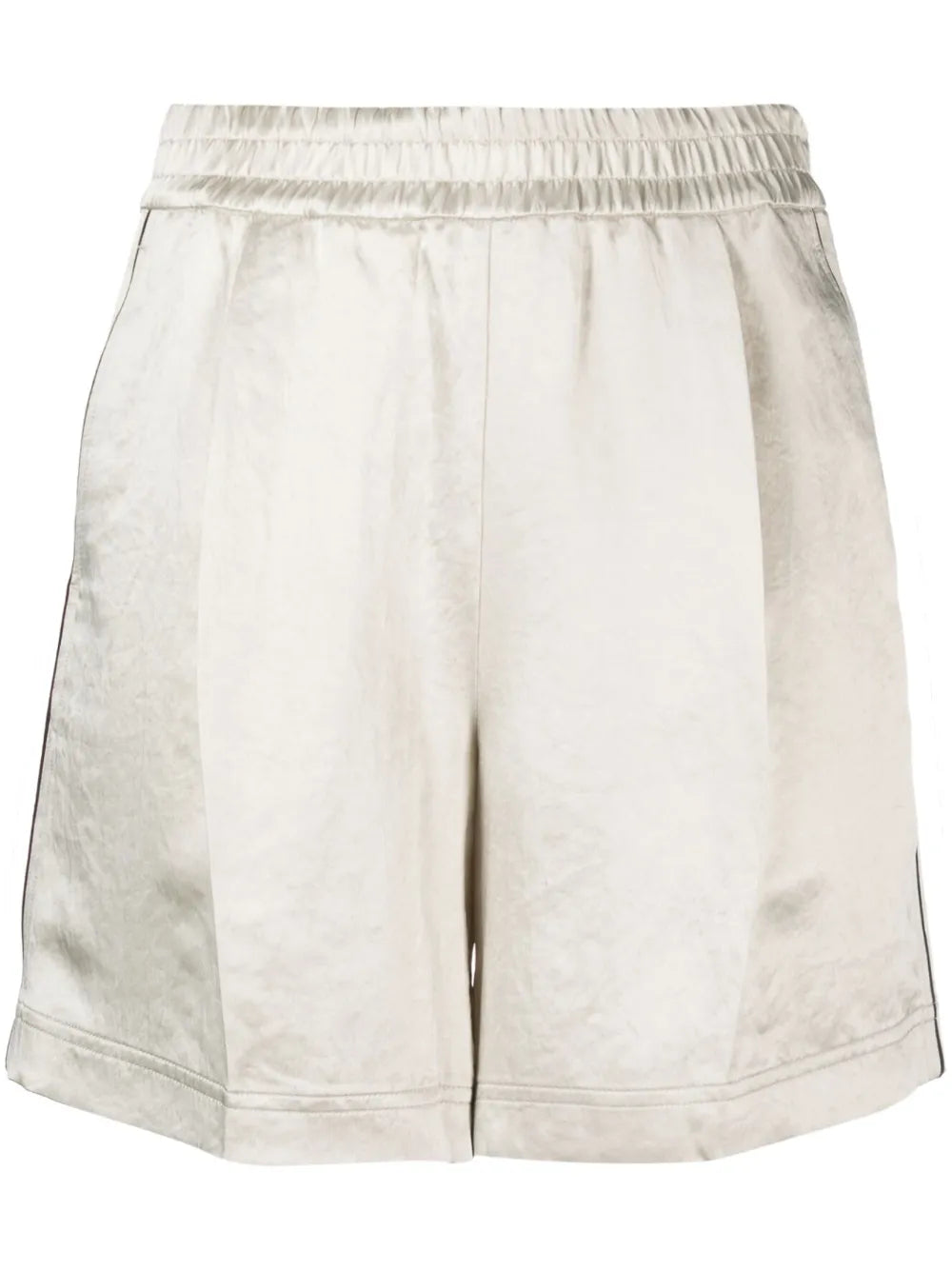 Satin-Finish Cotton Shorts