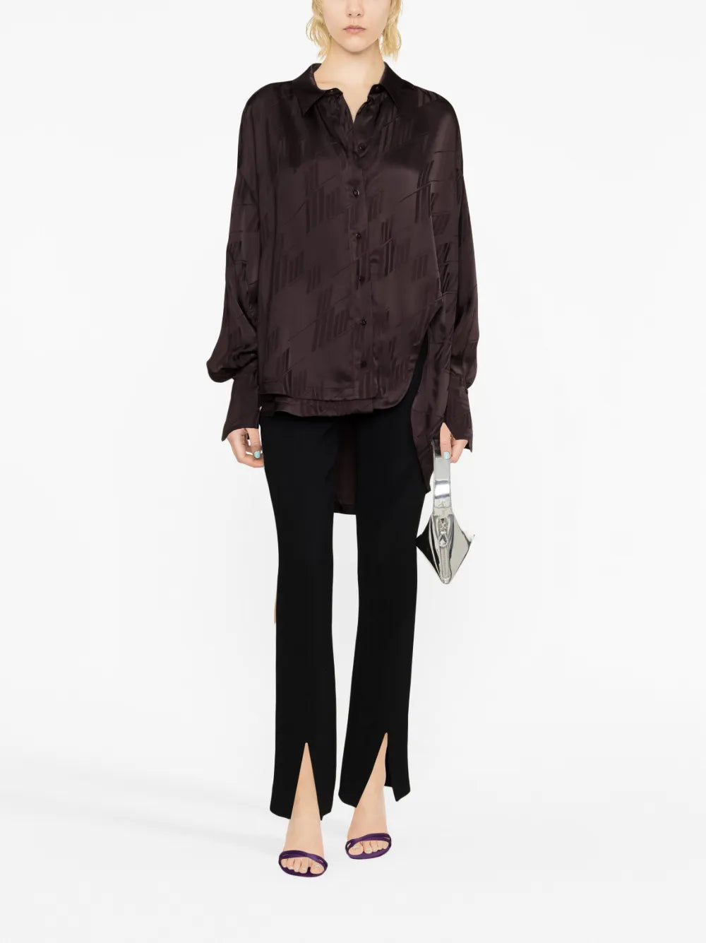 Diana Cut-Out Asymmetric Shirt
