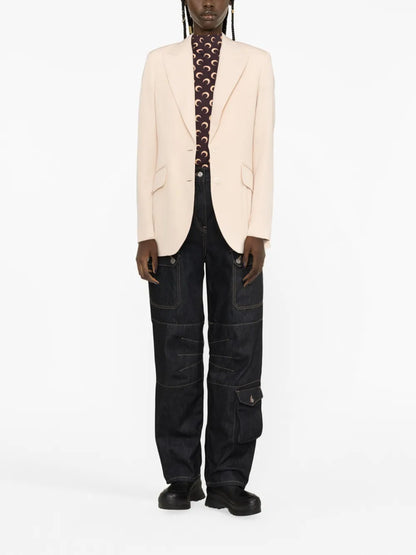Single-Breasted Wool Blazer