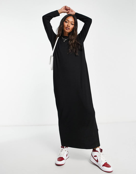 Long Sleeve Maxi T-Shirt Dress