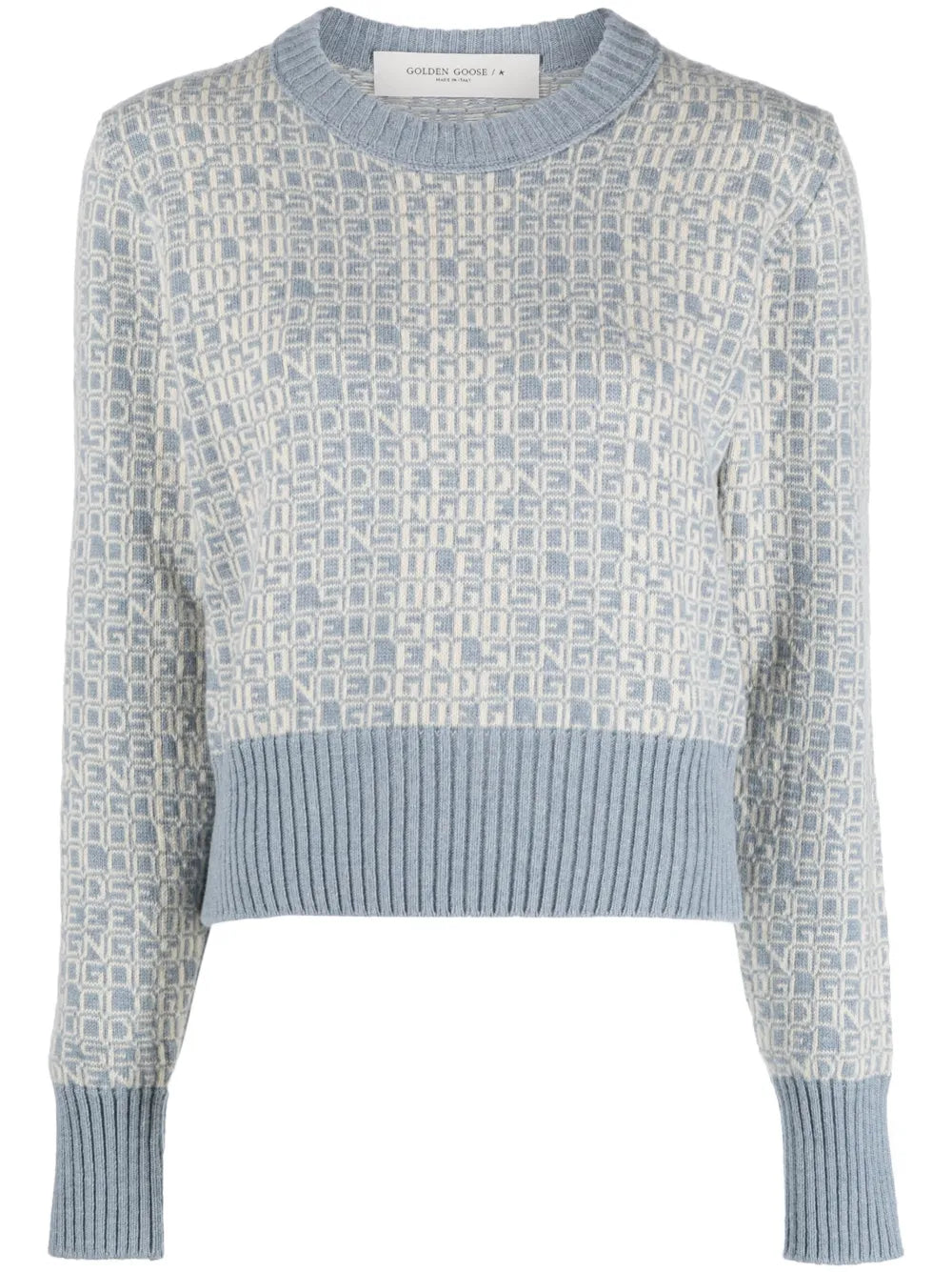 Intarsia-Knit Logo Jumper