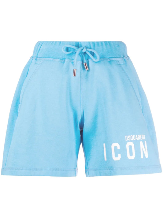 Icon Logo-Print Track Shorts