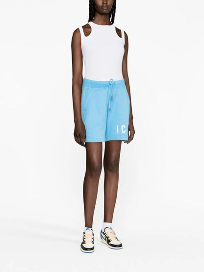 Icon Logo-Print Track Shorts