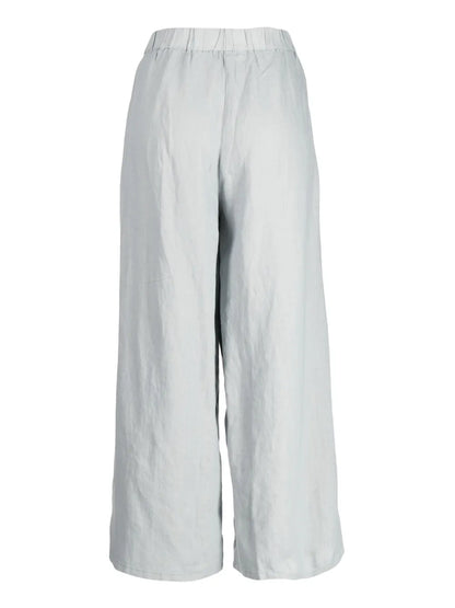 Wide-Leg Cropped Trousers