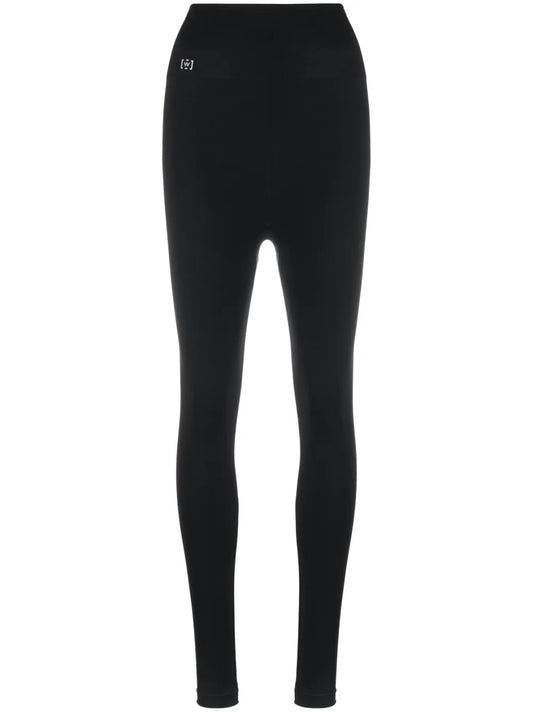 Gathered Stretch-Jersey Leggings