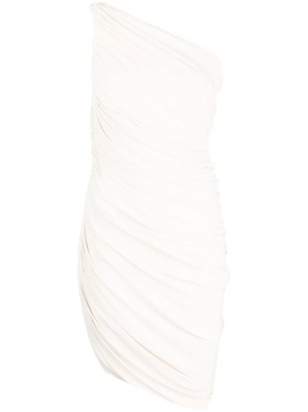 Draped-Design One-Shoulder Dress