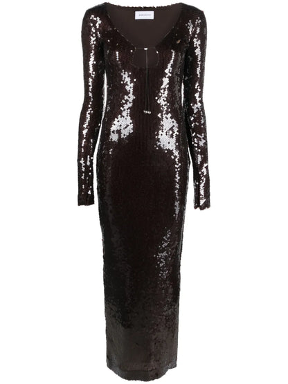 Solaria Sequin-Embellished Maxi Dress