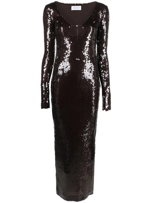 Solaria Sequin-Embellished Maxi Dress