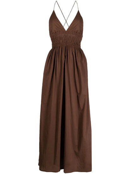 Bisetta V-Neck Sleeveless Maxi Dress
