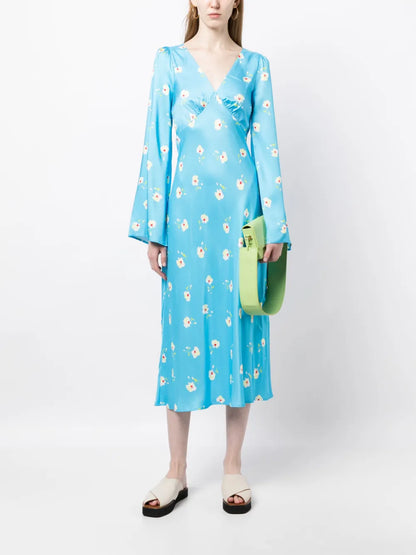 Libby Floral-Print Midi Dress