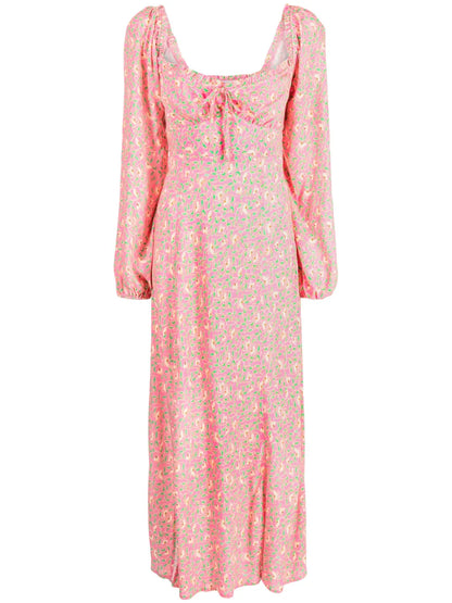 Olimani Floral-Print Midi Dress
