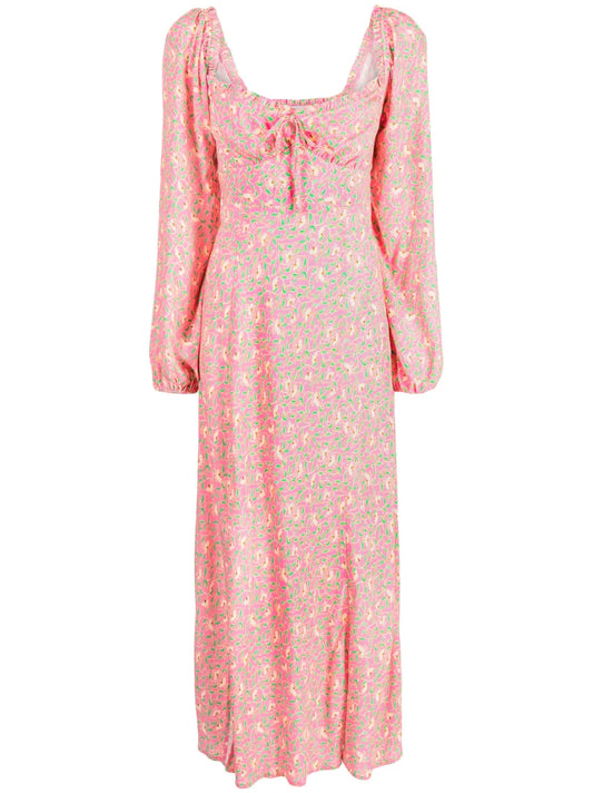 Olimani Floral-Print Midi Dress