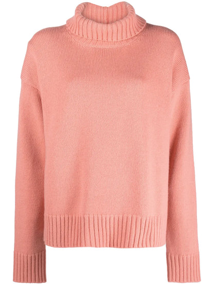 Roll-Neck Loose-Fit Jumper