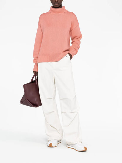 Roll-Neck Loose-Fit Jumper