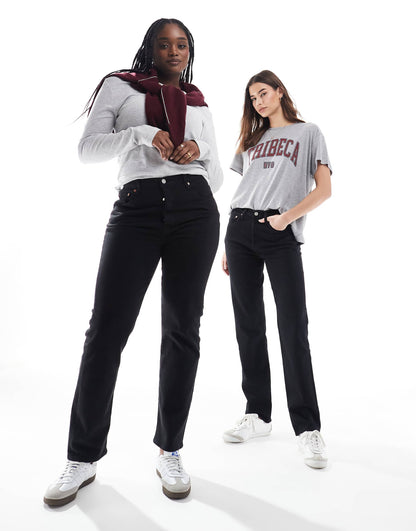 501 Straight Fit Crop Jeans