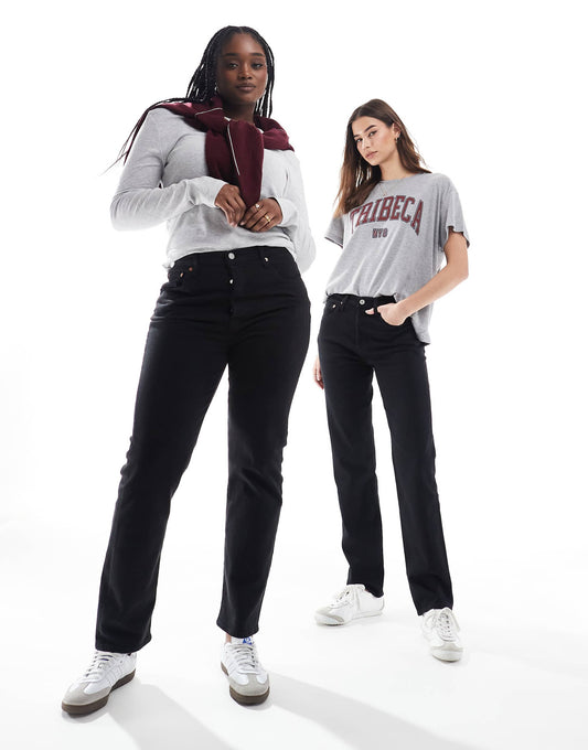 501 Straight Fit Crop Jeans