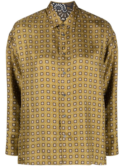 Reversible Graphic-Print Shirt