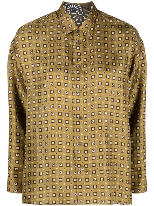 Reversible Graphic-Print Shirt
